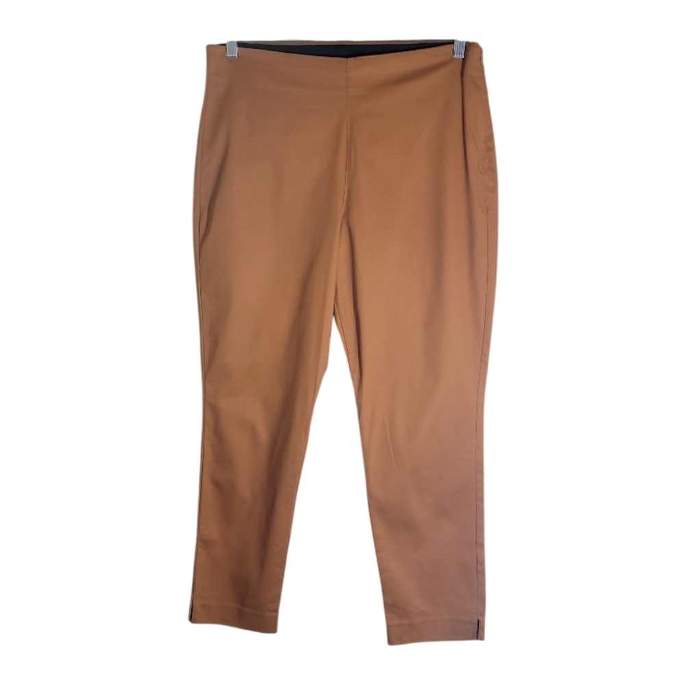 Old Navy Wow high waist ankle pants burnt ginger pull on women's size 14